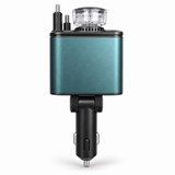 5-in-1 Fast Car Charger with Humidifier & Red Star Lights – 2 Type-C + 1 IOS
