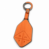 Deepal S05, Deepal Key Cover, S05 Key Cover, Leather Key Cover, Orange Key Cover, Smart Key Cover, Car Key Case, Metal Keychain, Deepal Accessories, Car Accessories Pakistan