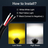 Extreme High Efficiency Adjustable LED Projector Fog Light – 2 PCS