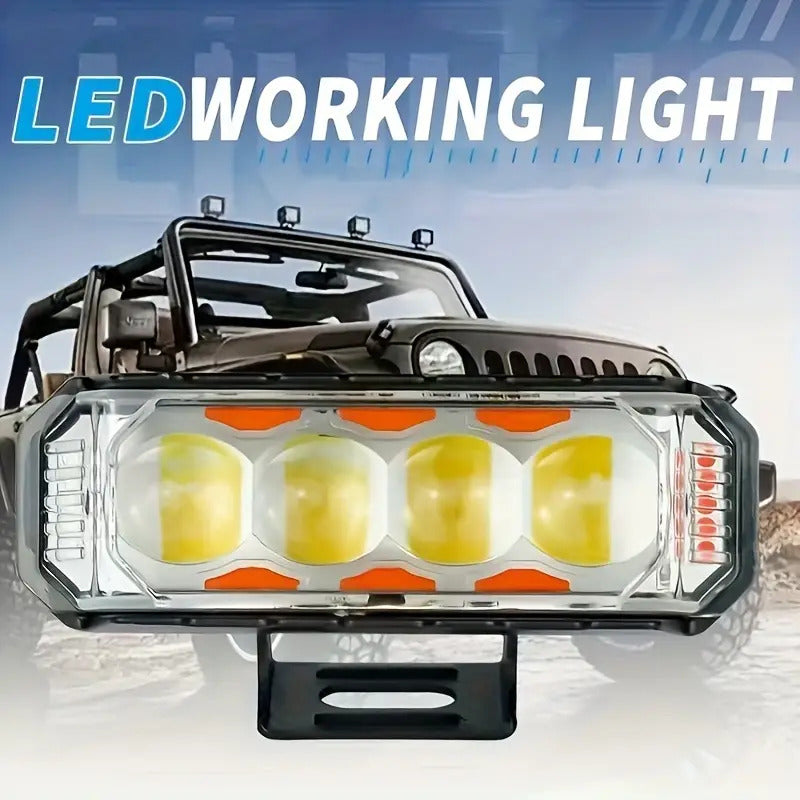 4 inch motorcycle LED pods offroad light bar Shark Auto