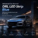 Universal Car Bonnet DRL LED Strip Blue – Waterproof Flexible Hood Light for All Cars