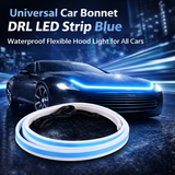 Universal Car Bonnet DRL LED Strip Blue – Waterproof Flexible Hood Light for All Cars