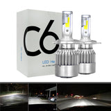 C6 H4 LED Headlight Bulb 72W 6500K – Hi/Lo Beam Plug & Play