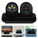 Car Dashboard Decoration Compass & Thermometer