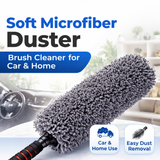 Soft microfiber duster brush cleaner for car dashboard by Shark Auto