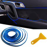 Flexible Blue Car Interior Trim Strip Roll – 5M – Shark Auto
