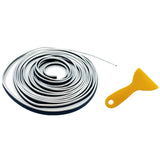 Silver 5M Car Molding Trim Strip | Flexible Interior & Exterior Decoration