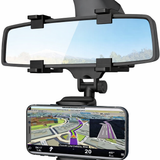 Universal Rear View Mirror Mobile Holder – 360° Adjustable Car Mount