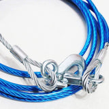 Auto Car Tow Rope Snatch Strap β 10 Feet Long β Heavy-Duty Blue Towing Belt with Hooks