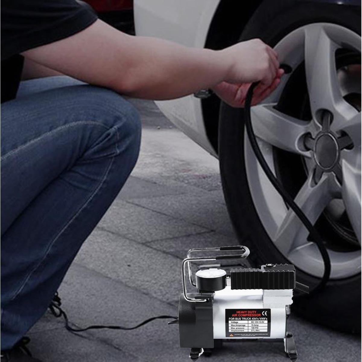 12V Electric Car Air Pump – High-Pressure Tyre Inflator & Air Compressor