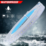 120cm 2-in-1 Car LED Door Warning Strip Light – Red & White Strobe Anti-Collision Welcome Light