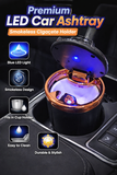 Smokeless LED Car Ashtray with Lid for Cup Holder