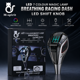 M-Spirit LED gear shift knob with 7 color light on white background manual car accessory
