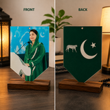 PMLN Double-Sided Hanging Car Ornament – Premium Acrylic Rear View Mirror Pendant (Front & Back Design)