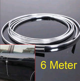 Chrome Car Door Edge Guard Roll 6M – Anti-Scratch Trim – Shark Auto