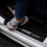 Daihatsu Coure carbon fiber door sill protector sticker