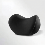 Car neck headrest pillow and memory foam waist cushion installed on car seat