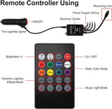 Car Interior RGB LED Atmosphere Strip Lights – Multi-Color Footwell & Dash Ambient Lighting