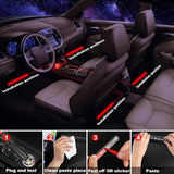 Car Interior RGB LED Atmosphere Strip Lights – Multi-Color Footwell & Dash Ambient Lighting