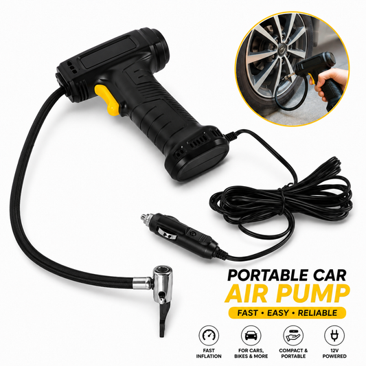 tire inflator air pump with digital pressure display