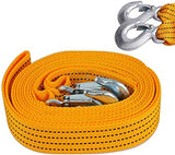 Emergency Car Tow Rope Belt – Heavy-Duty 10 Feet Towing Strap with Hooks