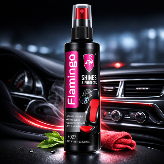 Flamingo car interior cleaner and shiner 295ml spray bottle