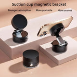 Vacuum Suction Magnetic Car Mobile Holder – Strong Dashboard & Windshield Mount