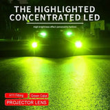 LED Auto Light H11 Fog Light Bulb – Lemon Green Color