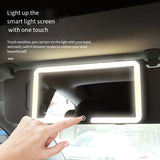 Car LED Sun Visor Vanity Mirror – Rechargeable with 3 Light Modes
