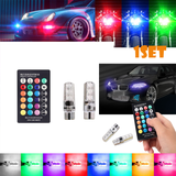 RGB Multicolor LED Parking Bulbs with Remote – 2 Bulbs