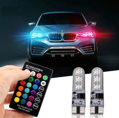 RGB LED parking bulbs with remote control – Shark Auto