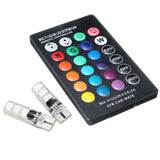 RGB Multicolor LED Parking Bulbs with Remote – 2 Bulbs
