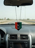 PPP flag acrylic car hanging ornament interior decoration