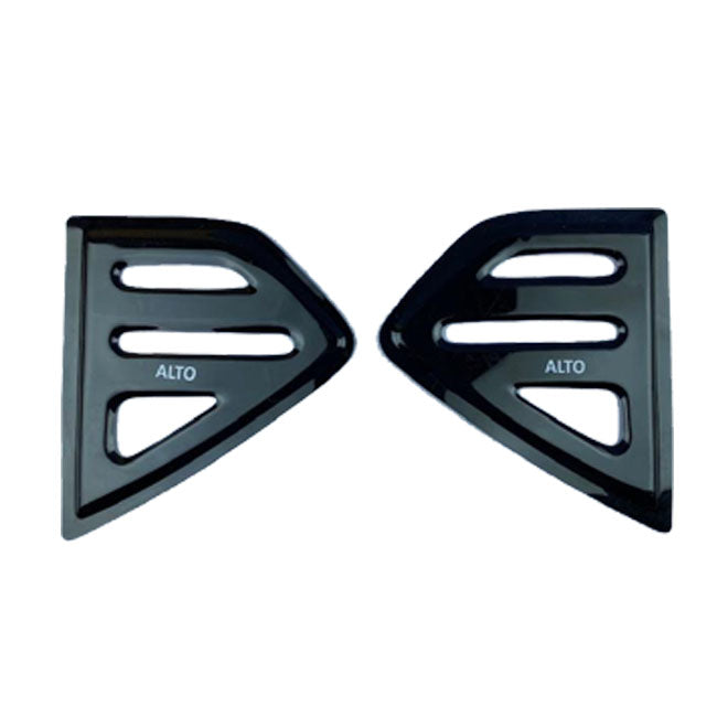 Suzuki Alto rear quarter glass carbon fiber accessory pair