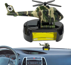 Car Solar Air Freshener, Camouflage Helicopter Design Automotive Fragrance Diffuser