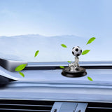 Finger Football Car Air Fresheners With Solar Rotating, Creative Car Perfume Decoration