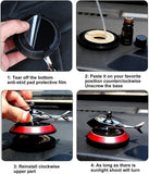 Close-up of Aluminum & Glass Helicopter Air Freshener with Spinning Blades