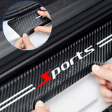 Sports Car Door Sill Protector (4pc Set) | Anti-Scratch Stickers