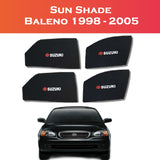 Suzuki Baleno 1998–2005 Custom Car Sun Shades – 4pcs – Shark Auto