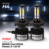 TaffLED X7 COB LED Car Headlight – 6000K Cool White (2PCS)