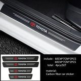 Toyota Car Door Sill Protector (4pc Set) | Anti-Scratch Stickers