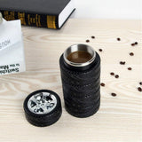 Shark Auto Tire Stainless Steel Mug – Car Lover Tea Cup