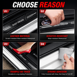 Car door sill protector anti scratch sticker with shoe stepping demonstration