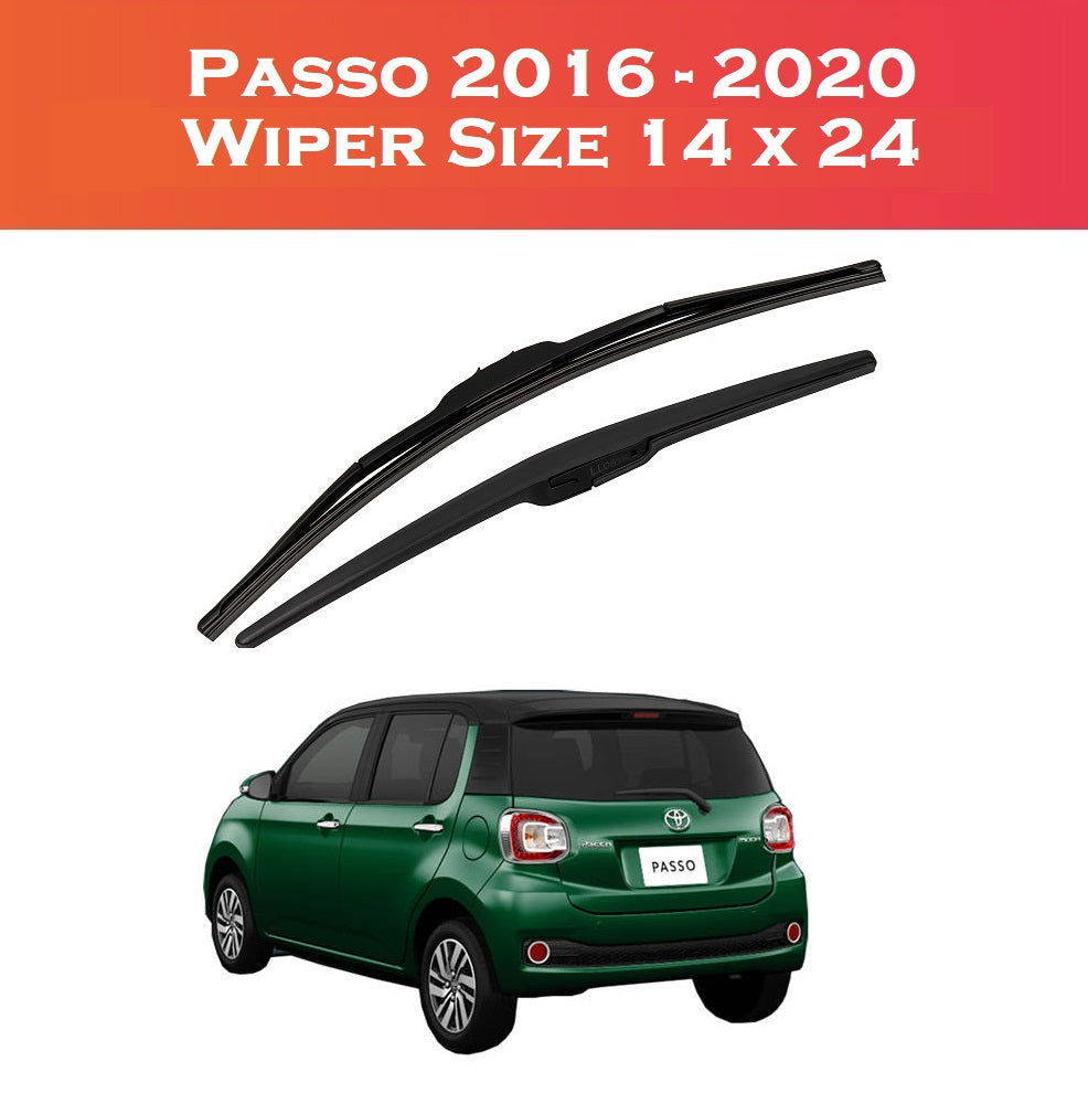 Toyota Passo 2016-2020 Wiper Blades – Smooth & Durable | 2 Pcs Set
