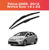 Toyota Prius 2006-2012 Wiper Blades – Smooth & Durable | 2 Pcs Set