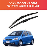 Toyota Vitz 2003-2004 Wiper Blades – Smooth & Durable | 2 Pcs Set