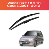Premium Silicone Wiper Blades for Daihatsu Coure | 2 Pcs Set