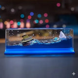 Cruise Ship Fluid Drift Bottle – Floating Dashboard & Home Decor