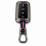 Premium Metal Key Cover with Keychain for Jaecoo J6 – Gunmetal