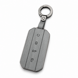 Premium Leather Key Cover with Keychain for JAECOO J5 – Black